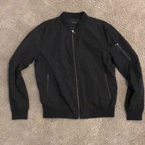 Men’s black Zara windbreaker/bomber jacket